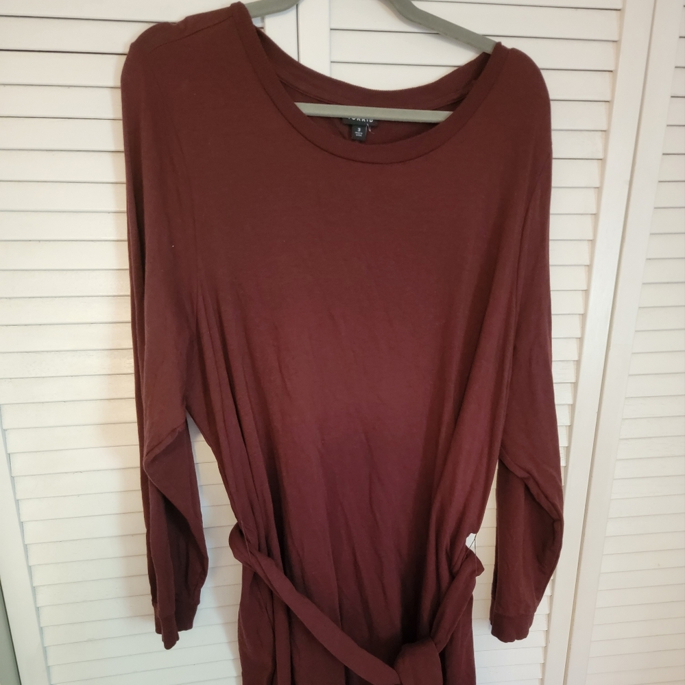Torrid sweatshirt dress maroon Size 3